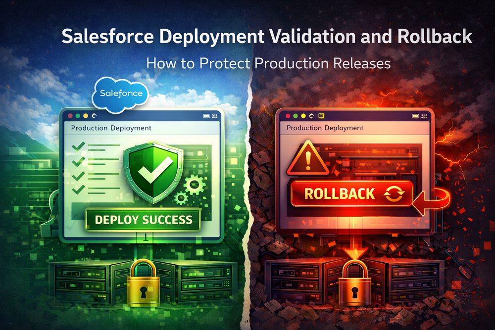 Salesforce Deployment Validation and Rollback Automation